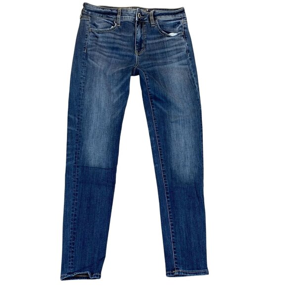 American Eagle Outfitters Women's Jegging Jeans Size 8  Super Stretch Regular Me - Picture 1 of 14